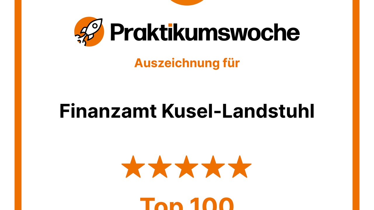 Urkunde Finanzamt Kusel-Landstuhl